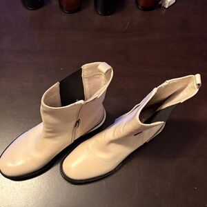 Cream Vince Camuto Ankle Boots